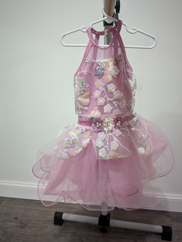 Weissman Pink Sequin Tutu Dress, Child Small
